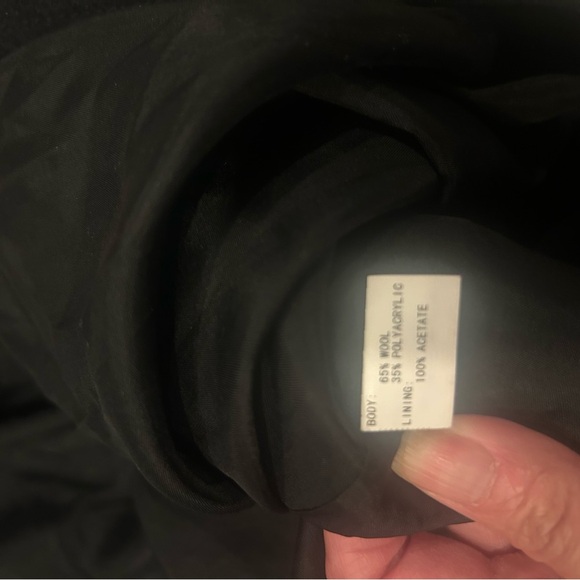 Moschino Sequined Wool Blend Peacoat Size 6 - Picture 3 of 5